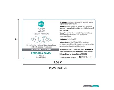 Dhs Bodywash Sample Label 0.6oz (Dhs Body Wash Sample (012926) Page 0001)